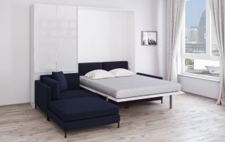 Fabric Sofa Bed Mode Expanded