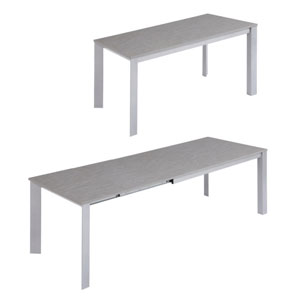 Transforming extending kitchen table in grey