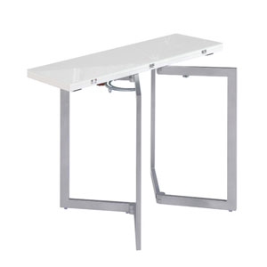 Flip console table expands and doubles in size