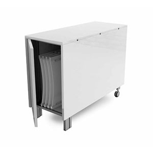 the-trojan-Console-in-Glossy-white-stores-4-hidden-folding-chairs-and-opens-into-a-larger-table-1-510x652
